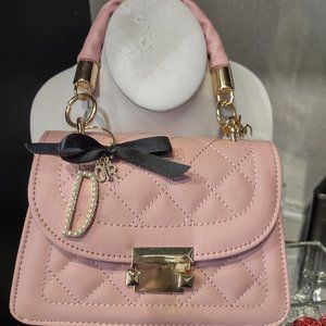 Pink quilted bag